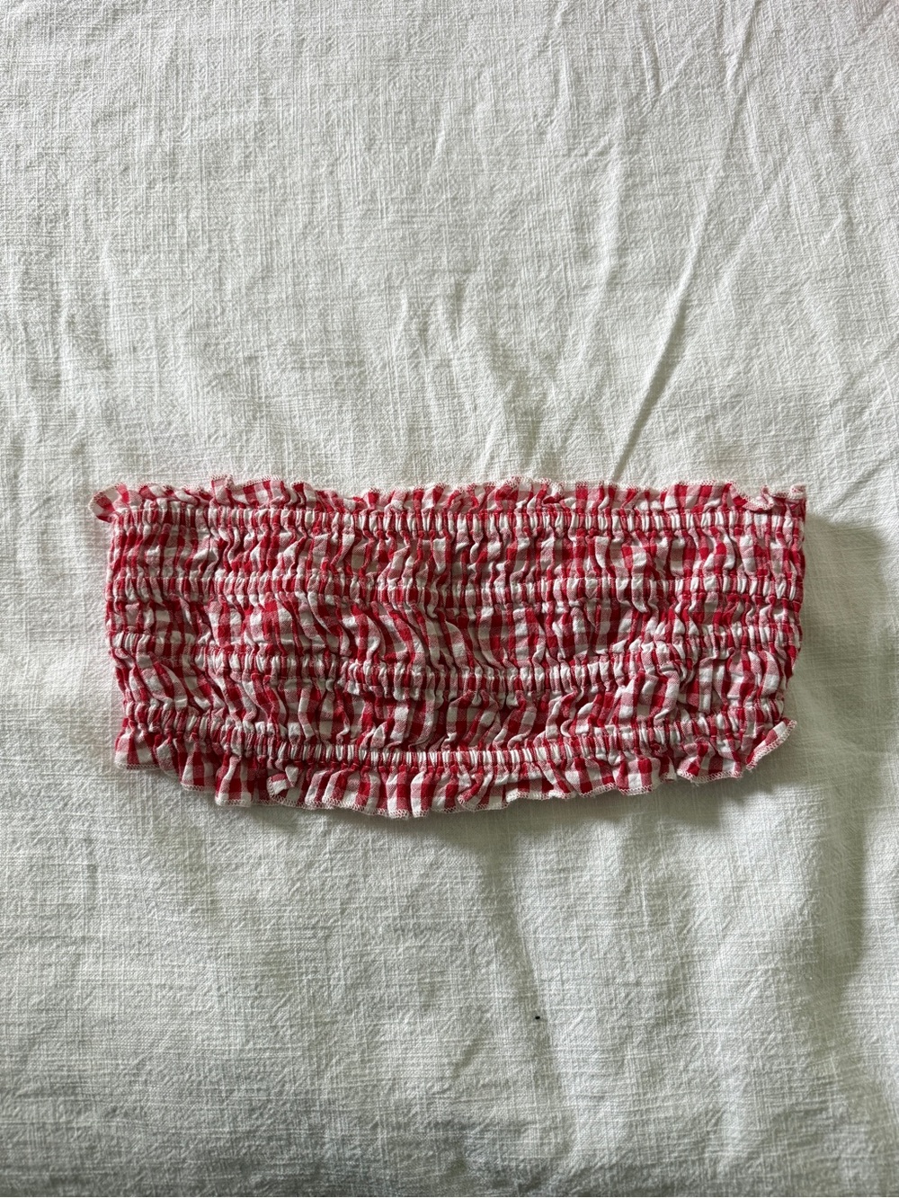 Free People Gingham Summer Bandeau Top Size S/M